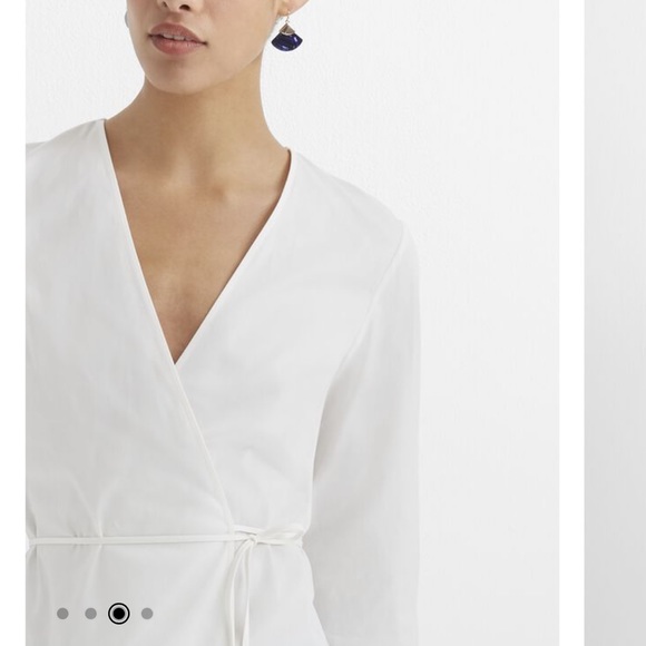 Club Monaco long sleeve wrap top, NWT - Picture 3 of 4